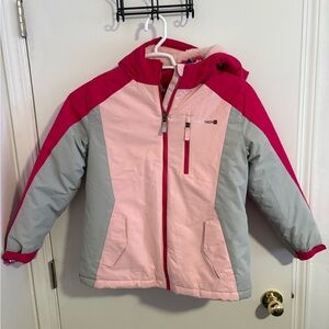 Girls 10/12 Pink and Gray Ski Jacket